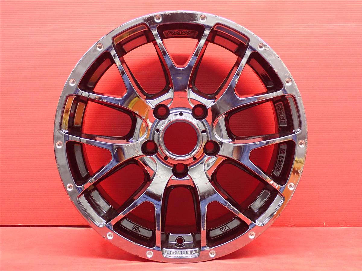 HOMURA(ホムラ) 2&times;7FA 7Jx16 +32 5/114.3 スーパーメタルコーティング系(メッキ色の塗装)｜中古タイヤ・ホイールの太平タイヤ 12,210円