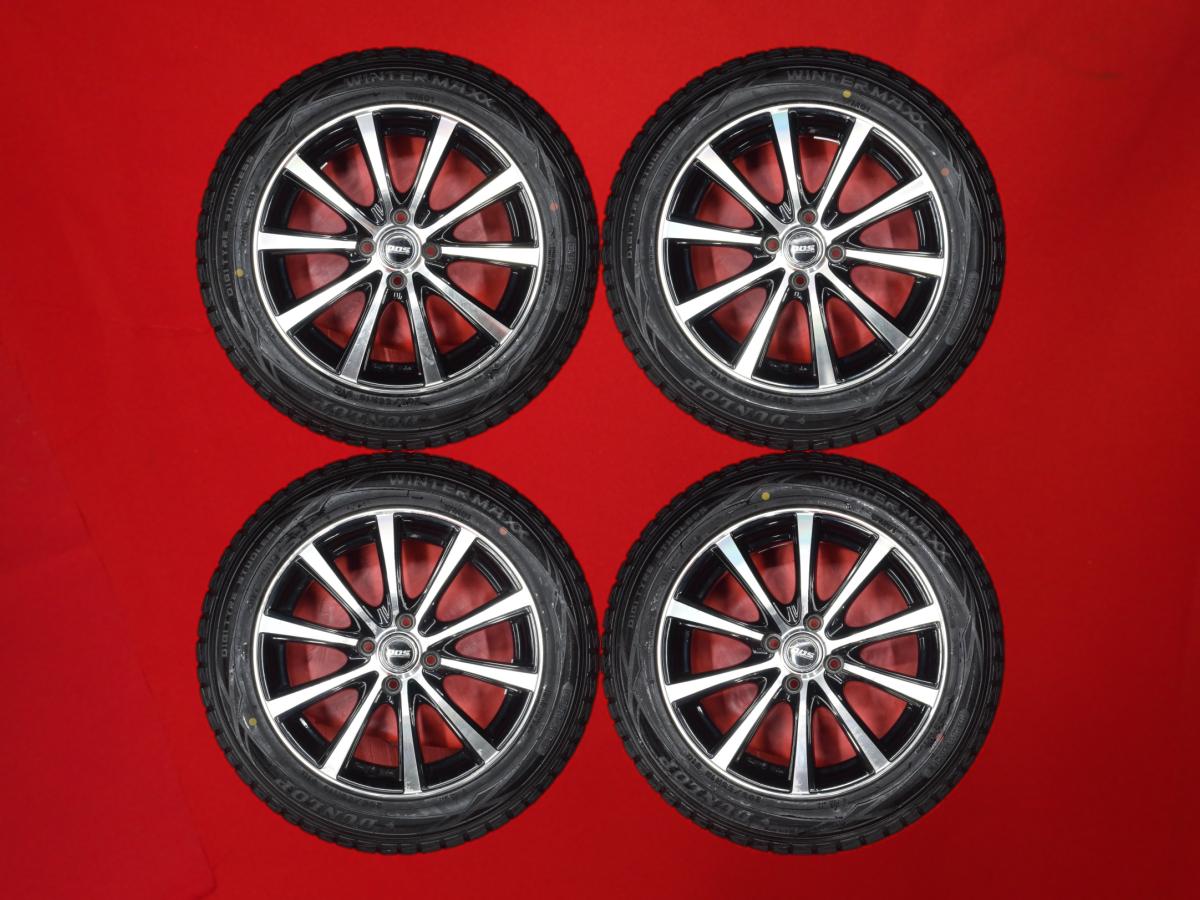 ダンロップ ウィンターマックス 01 WM01 DUNLOP WINTER MAXX 01 WM01 205/55R16 91Q 10スポークタイプ 1P 6Jx16 +43 4/100 ブラックポリッシュ(ブラック&ポリッシュ) ノート オーラ|中古タイヤ・ホイールの太平タイヤ