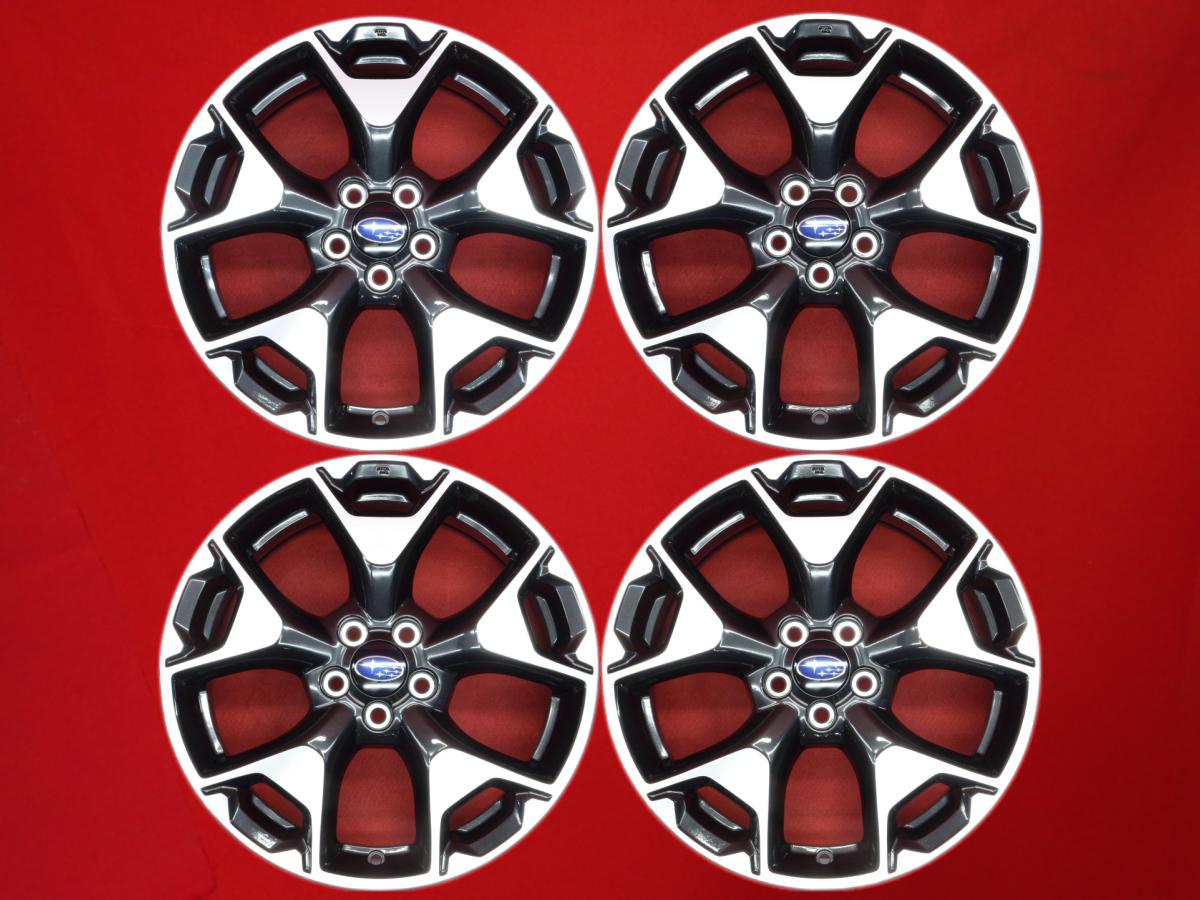 スバル XV 純正5スポーク 7Jx17 +55 5/100 ガンメタポリッシュ(ガンメタ&ポリッシュ) XV インプレッサ XV レガシィ B4 エクシーガ インプレッサ アネシス インプレッサ スポーツ インプレッサ G4