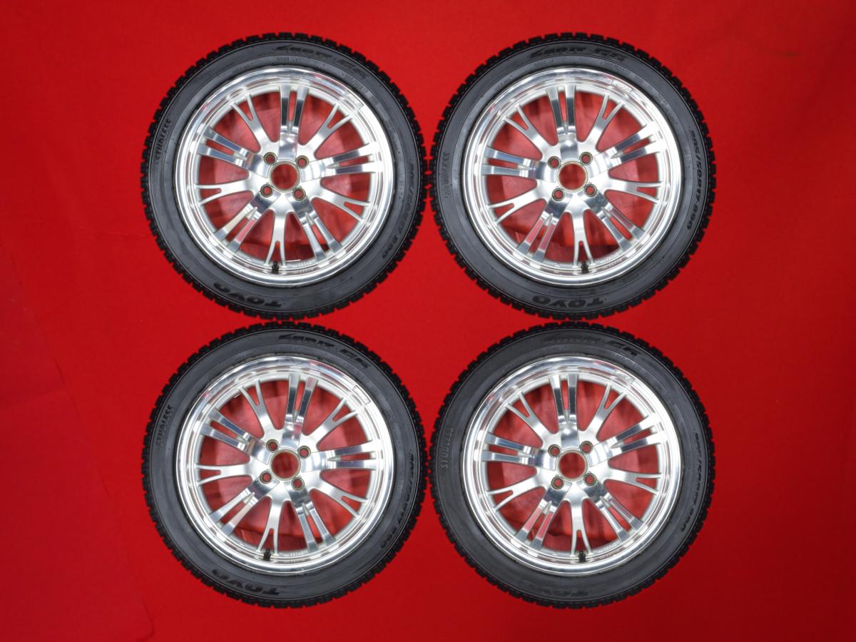 トーヨー ガリット G5 TOYO GARIT G5 205/50R17 89Q 10スポークタイプ 1P 7Jx17 +42 4/100 シルバーポリッシュ(シルバー&ポリッシュ) ノート オーラ ブルーバード シルフィ