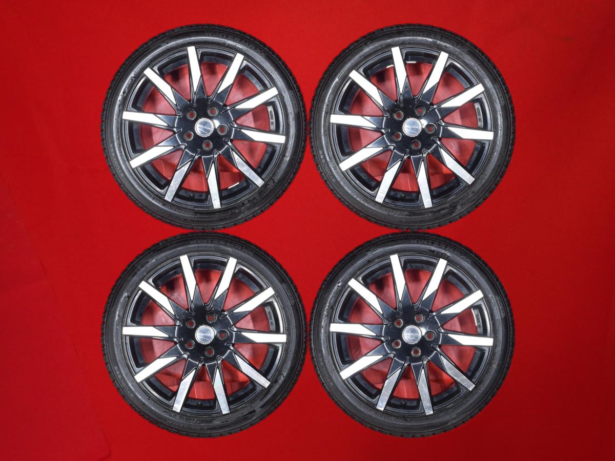 ダンロップ ウィンターマックス 02 WM02 DUNLOP WINTER MAXX 02 WM02 225/45R18 91Q 10スポークタイプ 1P 7.5Jx18 +38 5/114.3 ブラックポリッシュ(ブラック&ポリッシュ) クラウン ロイヤル HS250h プレサージュ クラウン マジェスタ クラウン マークII マークX ステージア