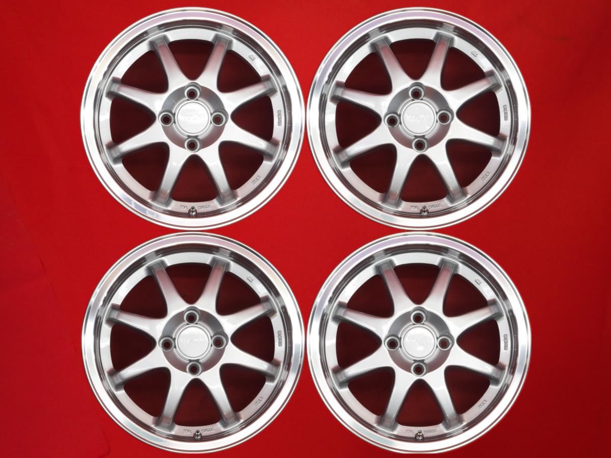 TRIM 8本スポーク 6.5Jx15 +32 4/100 ポリッシュ系 シルバー(銀色)系 カローラ レビン ユーノス ロードスター スプリンタートレノ ロードスター