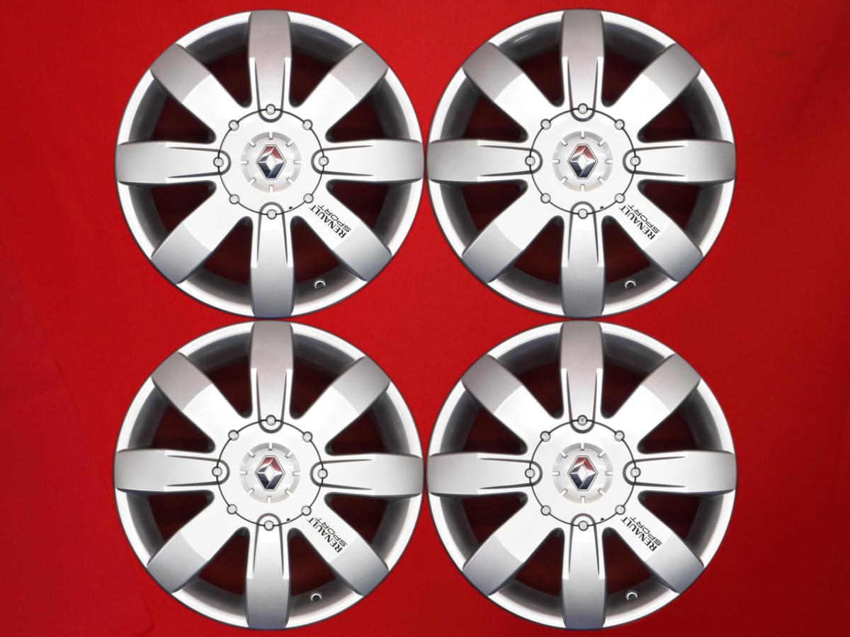 ルノー メガーヌII RS スポール 純正 7Jx17 +68 5/108 シルバー(銀色)系 メガーヌ 60,500円