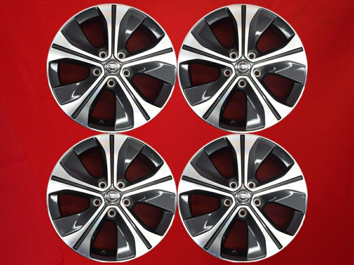 リーフ (ZE1)純正17inch 6.5Jx17 +45 5/114.3 ガンメタポリッシュ(ガンメタ&ポリッシュ) キックス リーフ リーフ e+ セレナ エクストレイル