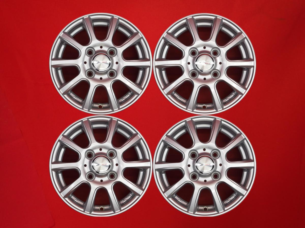 Joker フラッシュ 4Jx12 +42 4/100 シルバー(銀色)系 アクティ バン スーパーキャリイ アルトワークス 145/70R12ベース アトレー クリッパー バン ヴィヴィオ スーパーチャージャー ポーターキャブ ハイゼット カーゴ ミニカ トッポ ドミンゴ サンバー ディアス プレオ バン画像