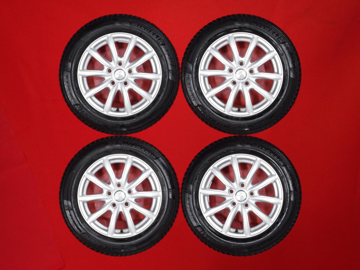 ミシュラン X-ICE3 プラス MICHELIN X-ICE3+ 205/60R16 96H 10スポークタイプ 1P 6.5Jx16 +53 5/114.3 シルバー(銀色)系 ヴォクシー SX4 アクセラ アコード アテンザ セダン インスパイア ノア プレリュード ステップワゴン アテンザ スポーツワゴン アクセラ スポーツ ビ｜中古タイヤ・ホイールの太平タイヤ