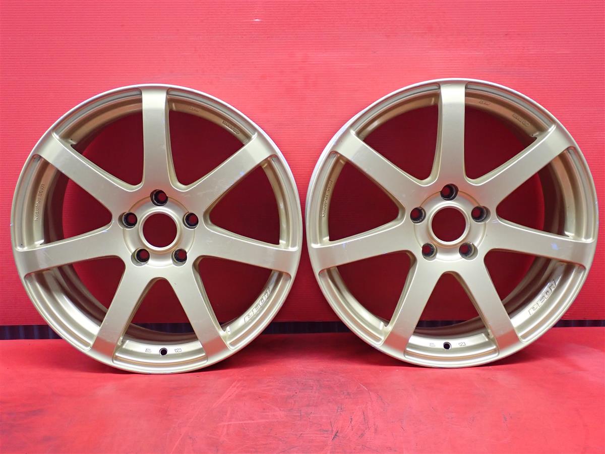 エンケイ PF-07 7.5Jx18 +48 5/114.3 ゴールド(金色)系