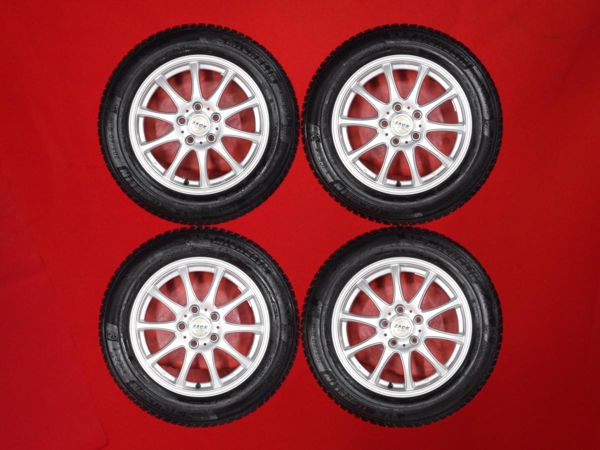 ミシュラン X-ICE3 プラス MICHELIN X-ICE3+ 205/60R16 96H 10スポークタイプ 1P 6.5Jx16 +35 5/114.3 シルバー(銀色)系 ギャラン フォルティス プリメーラワゴン ギャラン フォルティス スポーツバック マツダ3 ハッチバック プリウス プリウスα ヴォクシー SX4 ジェイド