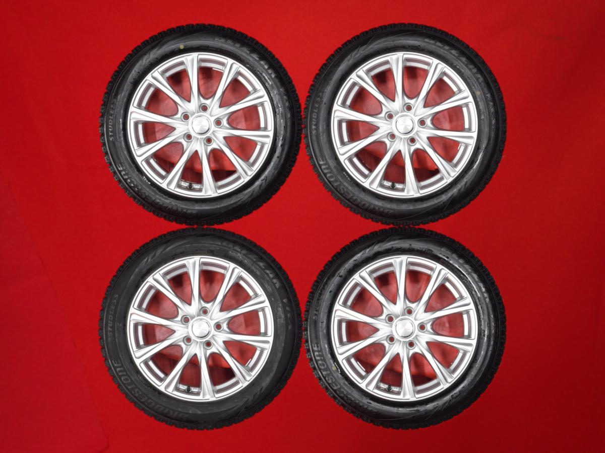 ブリヂストン ブリザック VRX BRIDGESTONE BLIZZAK VRX 215/55R17 94Q 10スポークタイプ 1P 7Jx17 +48 5/114.3 シルバー(銀色)系 ディアマンテ エアトレック ES330 オデッセイ エスティマ ウィンダム クラウン アスリート グランディス エスティマ ハイブリッド ヴェゼル CX|中古タイヤ・ホイールの太平タイヤ