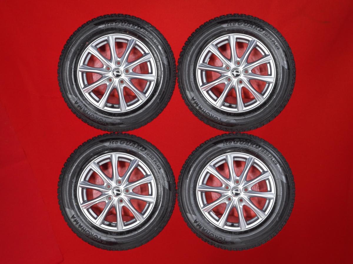 ヨコハマ アイスガード 5 プラス iG50 YOKOHAMA iceGUARD 5 PLUS iG50 215/65R16 98Q 5Wスポークタイプ 1P 6.5Jx16 +53 5/114.3 ガンメタ系 アヴァンシア クロスロード ラッシュ エリシオン ラグレイト ビーゴ エリシオン プレステージ|中古タイヤ・ホイールの太平タイヤ