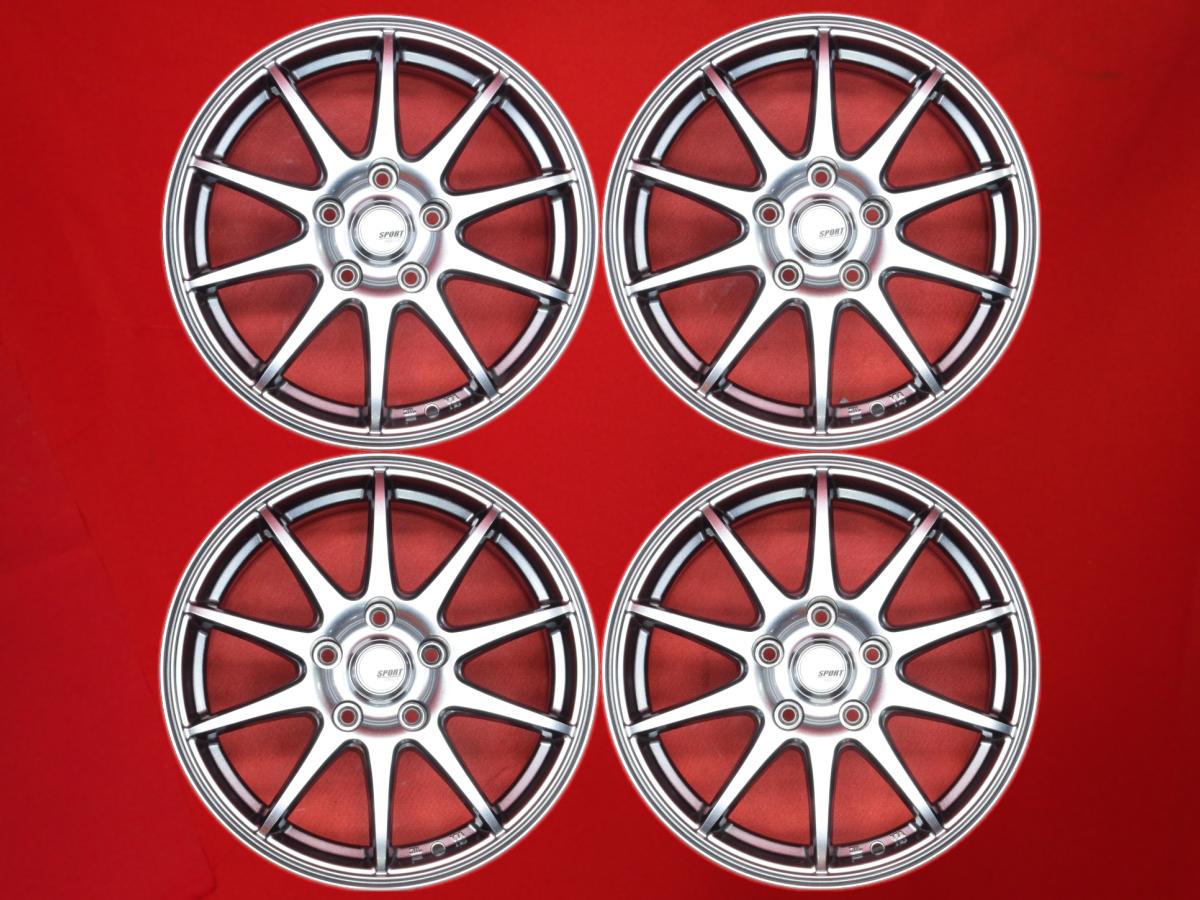 SPORT ABELIA 6.5Jx16 +38 5/114.3 ガンメタ系 プリウス エクリプスクロス プリウスα ヴォクシー カムリ セレナ ノア サイ デリカ D:5 カローラ クロス