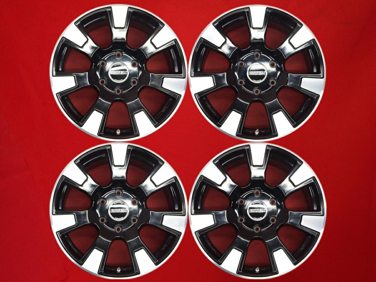 ESSEX ES-16 8Jx18 +38 6/139.7 ブラックポリッシュ(ブラック&ポリッシュ) レジアスエース バン ハイエースバン ハイエースワゴン｜中古タイヤ・ホイールの太平タイヤ