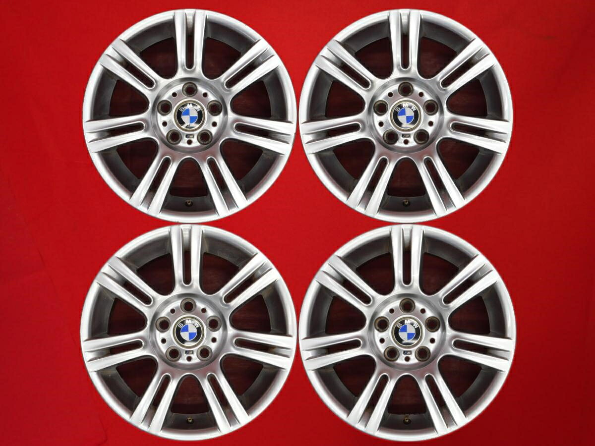 BMW 3シリーズ(E90)純正Mダブルスポーク スタイリング194 8/8.5Jx17 +34 5/120 シルバー(銀色)系 3シリーズ ツーリング 3シリーズ セダン