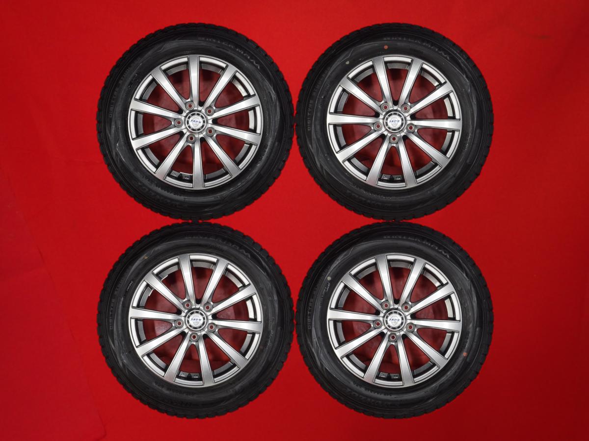 ダンロップ ウィンターマックス 01 WM01 DUNLOP WINTER MAXX 01 WM01 215/60R16 95Q 10スポークタイプ 1P 6.5Jx16 +53 5/114.3 ガンメタ系 オデッセイ エスティマ ティアナ カムリ ヴェゼル CX-3