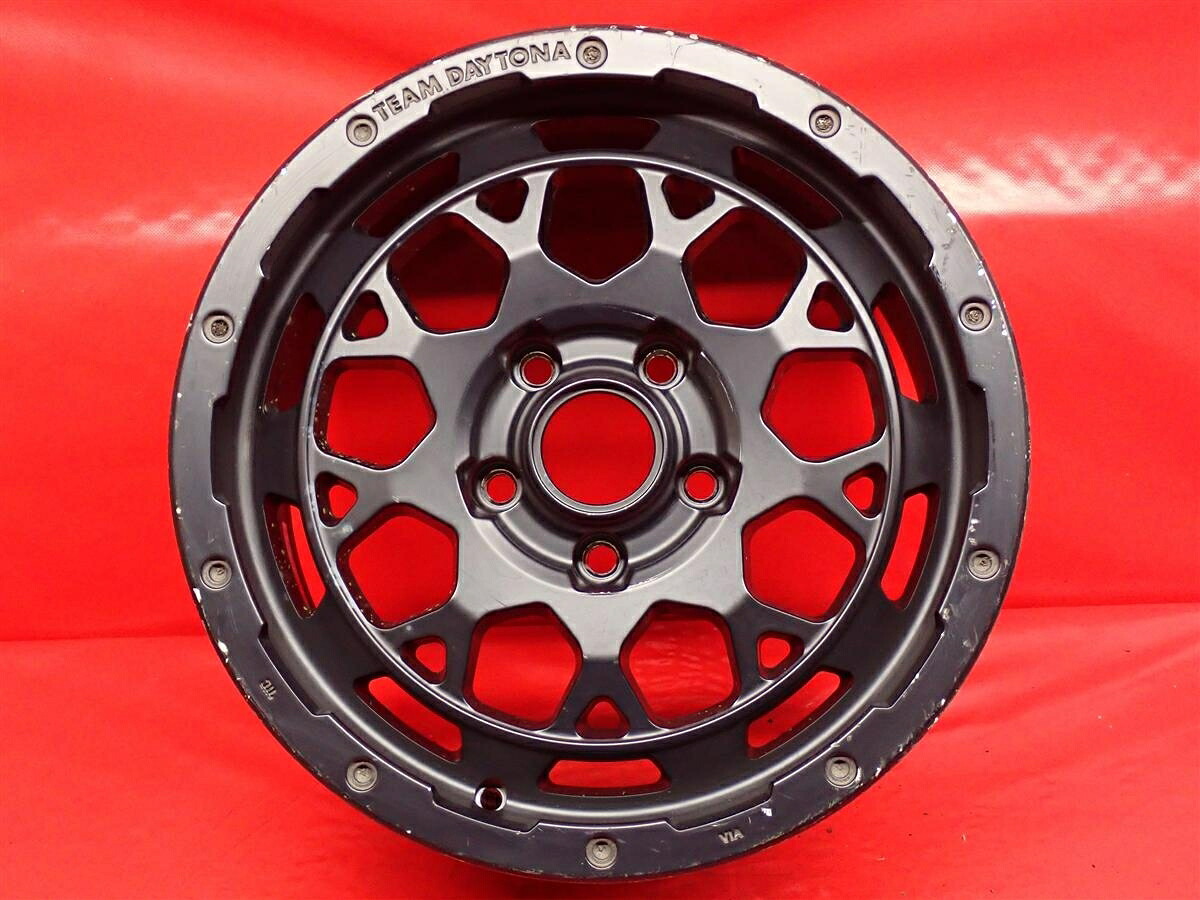 TEAM DAYTONA(チーム デイトナ) M9 7Jx16 +37 5/114.3 ブラック(黒色)系|中古タイヤ・ホイールの太平タイヤ
