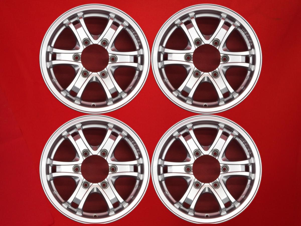 KEELER FORCE 6スポーク 5.5Jx15 +42 6/139.7 シルバー(銀色)系 キャラバン バン NV350 キャラバンワゴン