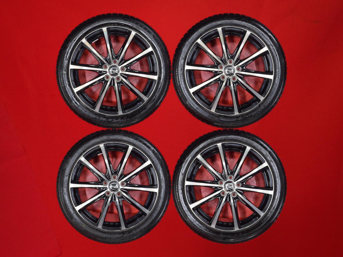 ブリヂストン ブリザック VRX2 BRIDGESTONE BLIZZAK VRX2 215/45R17 87Q 10スポークタイプ 1P 7Jx17 +48 5/100 ブラックポリッシュ(ブラック&ポリッシュ) 86 レガシィ B4 プリウス CT200h レガシィ カローラ ツーリング BRZ インプレッサ プリウスPHV インプレッサ スポーツ|中古タイヤ・ホイールの太平タイヤ