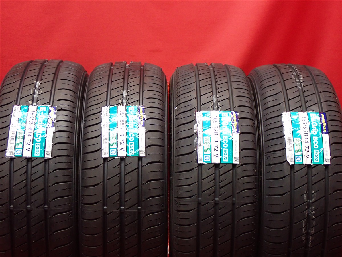 グッドイヤー エフィシェントグリップ エコ EG02 GOODYEAR EfficientGrip ECO EG02 165/55R14 72V AZ-ワゴン AZ-ワゴン カスタムスタイル MRワゴン MRワゴン Wit eKスポーツ アルト アルト ラパン オッティ オプティ キャロル スピアーノ セルボ ゼスト ゼスト スパーク ト