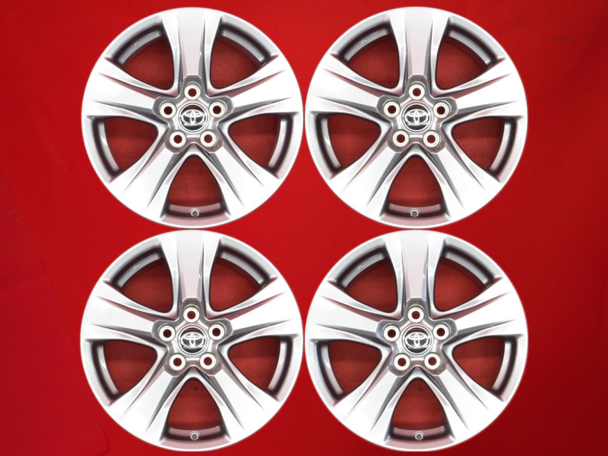 RAV4 (52/54)X純正17inch 7Jx17 +35 5/114.3 ガンメタ系 ハリアー ヴォクシー ヴェルファイア ノア RAV4 カローラ クロス アルファード
