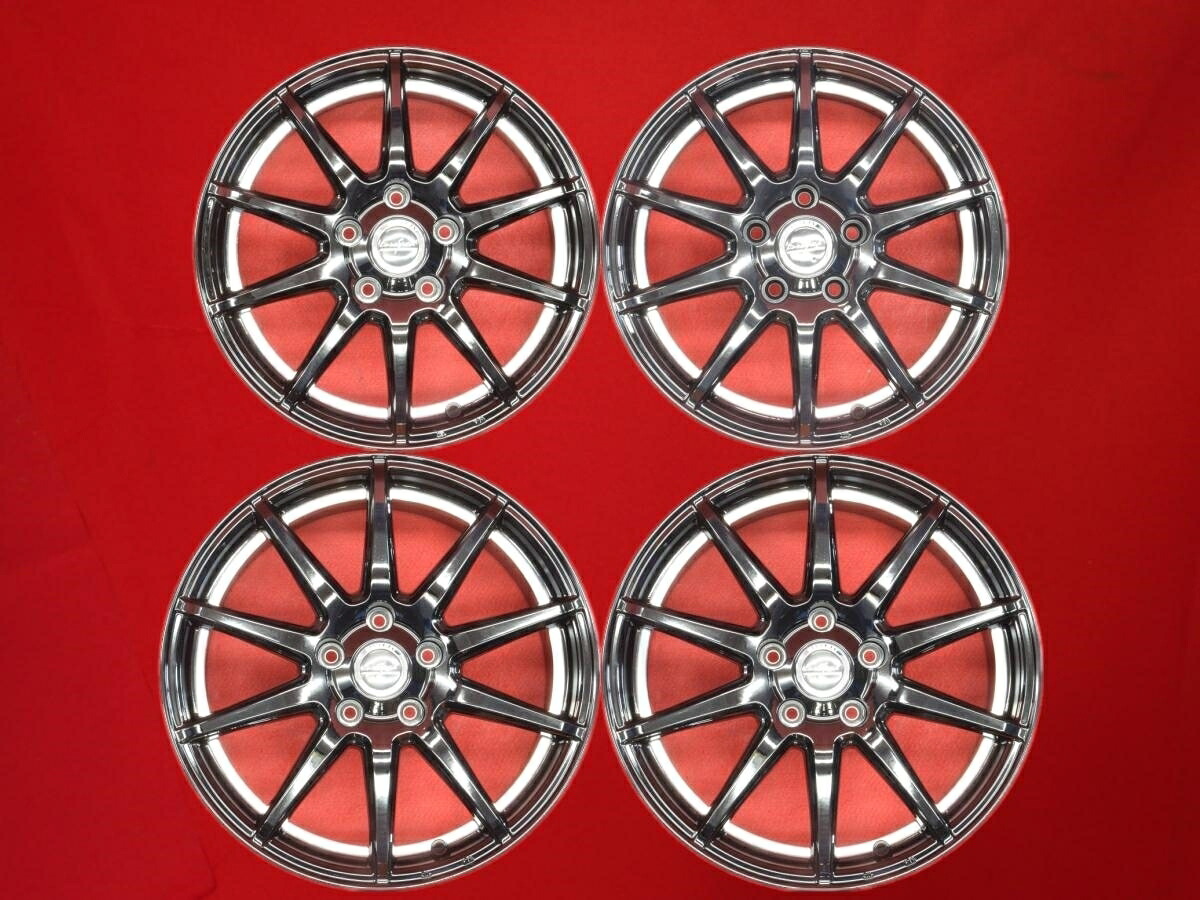 Euro Speed(ユーロスピード) MX-01 エムエックスゼロワン 6.5/7Jx16/17 +38 5/114.3 ポリッシュ系 ブラック(黒色)系 RX-7 MR2 ヴェロッサ マークII シルビア スカイライン