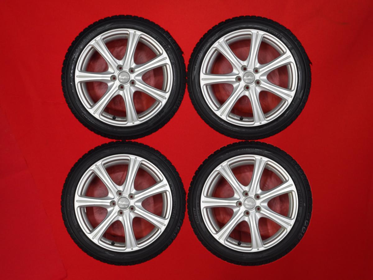 ヨコハマ アイスガード 5 プラス iG50 YOKOHAMA iceGUARD 5 PLUS iG50 215/45R17 87Q 7スポークタイプ 1P 7Jx17 +50 5/100 シルバー(銀色)系 レガシィ ツーリング ワゴン プリウスPHV インプレッサ スポーツ カローラ ツーリング インプレッサ プリウス レガシィ B4 カロー|中古タイヤ・ホイールの太平タイヤ