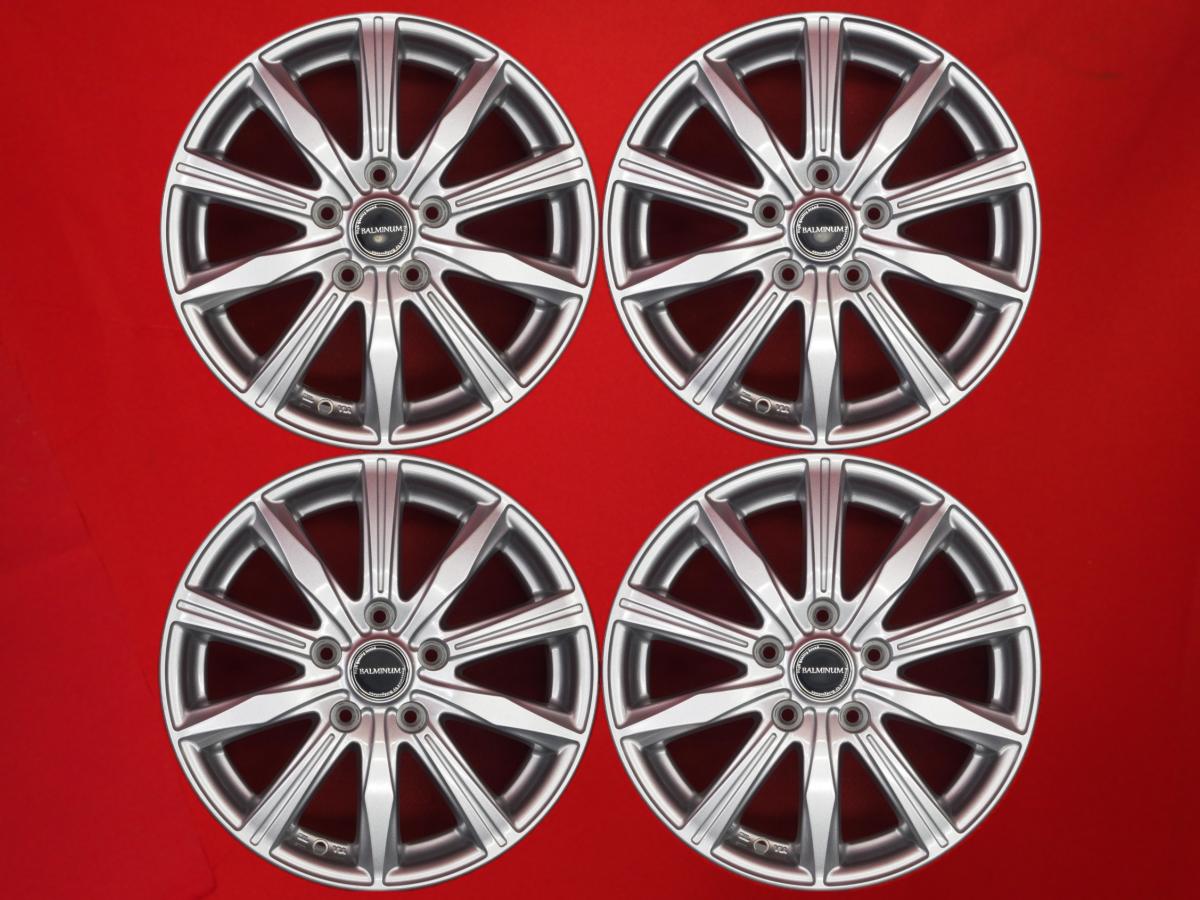 バルミナ BALMINUM KR10 6.5Jx16 +54 5/114.3 シルバー(銀色)系 ステップワゴン スパーダ フリードプラス フリード ヴェゼル|中古タイヤ・ホイールの太平タイヤ