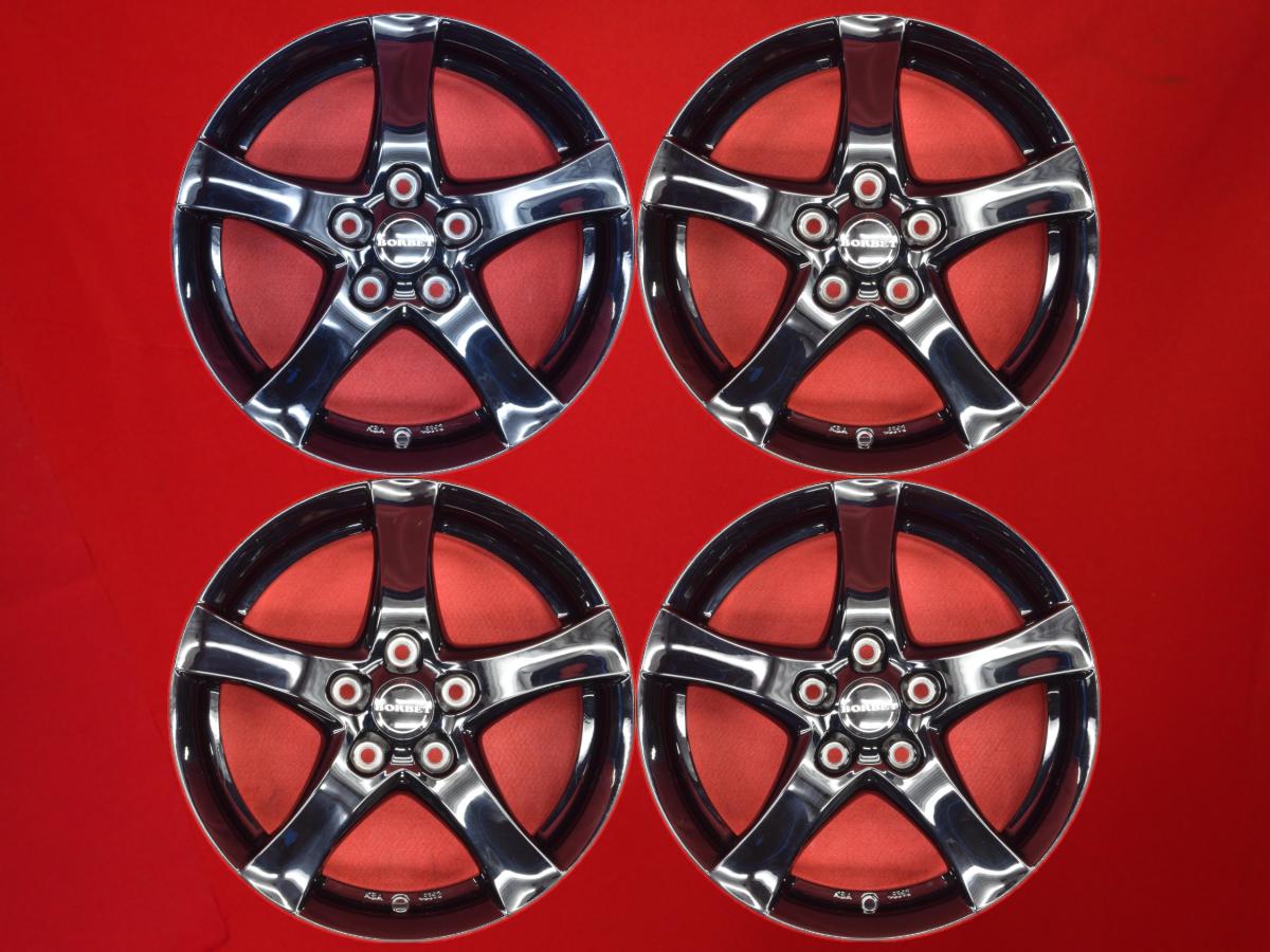 BORBET(ボルベット) typeF 6.5Jx16 +50 5/112 ブラック(黒色)系 ゴルフ ヴァリアント ゴルフ プラス ジェッタ ゴルフV ゴルフVI クロス ゴルフ A3 A3 スポーツバック ゴルフ トゥーラン