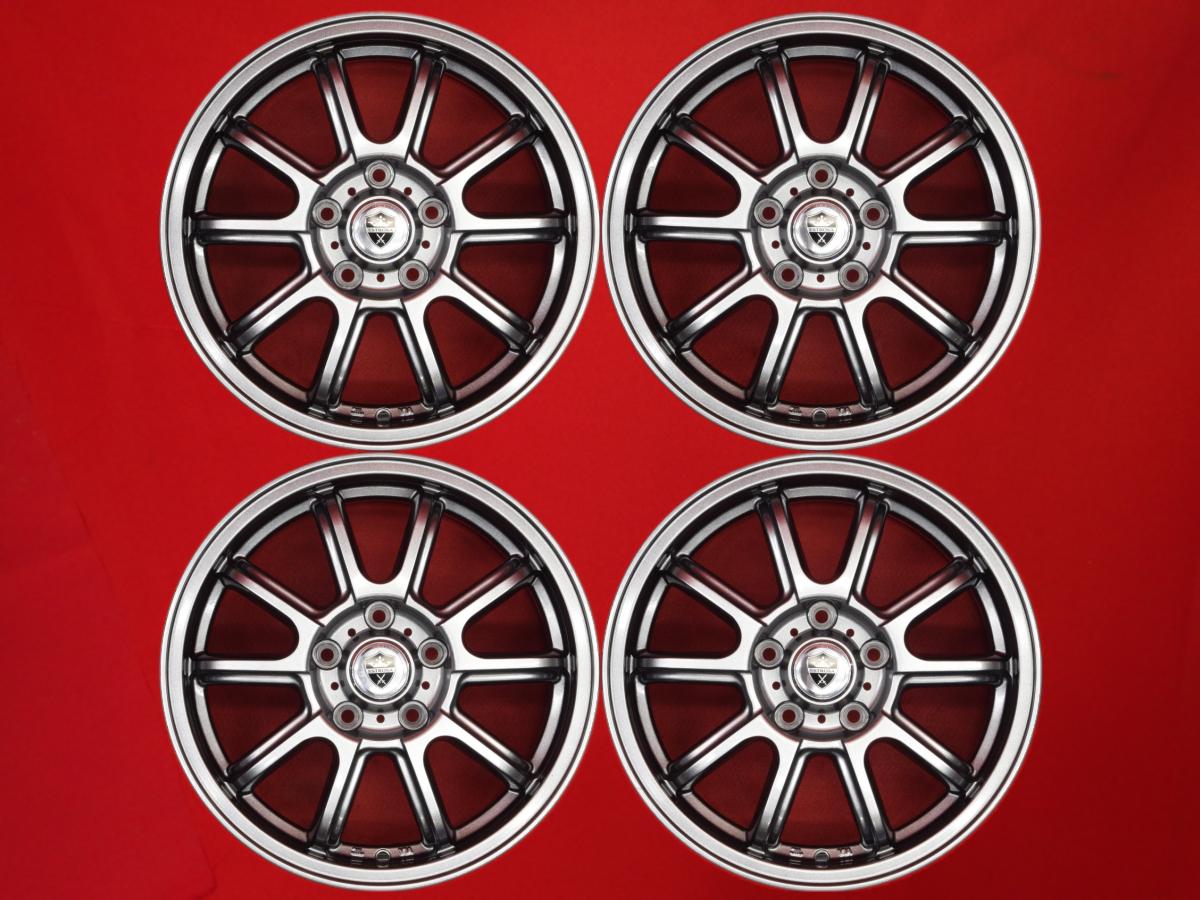 ESTROSA 5Wスポーク 6.5Jx16 +53 5/114.3 ガンメタ系 ヴォクシー ノア ヴェゼル CX-3 フリード C-HR フリードプラス ステップワゴン スパーダ