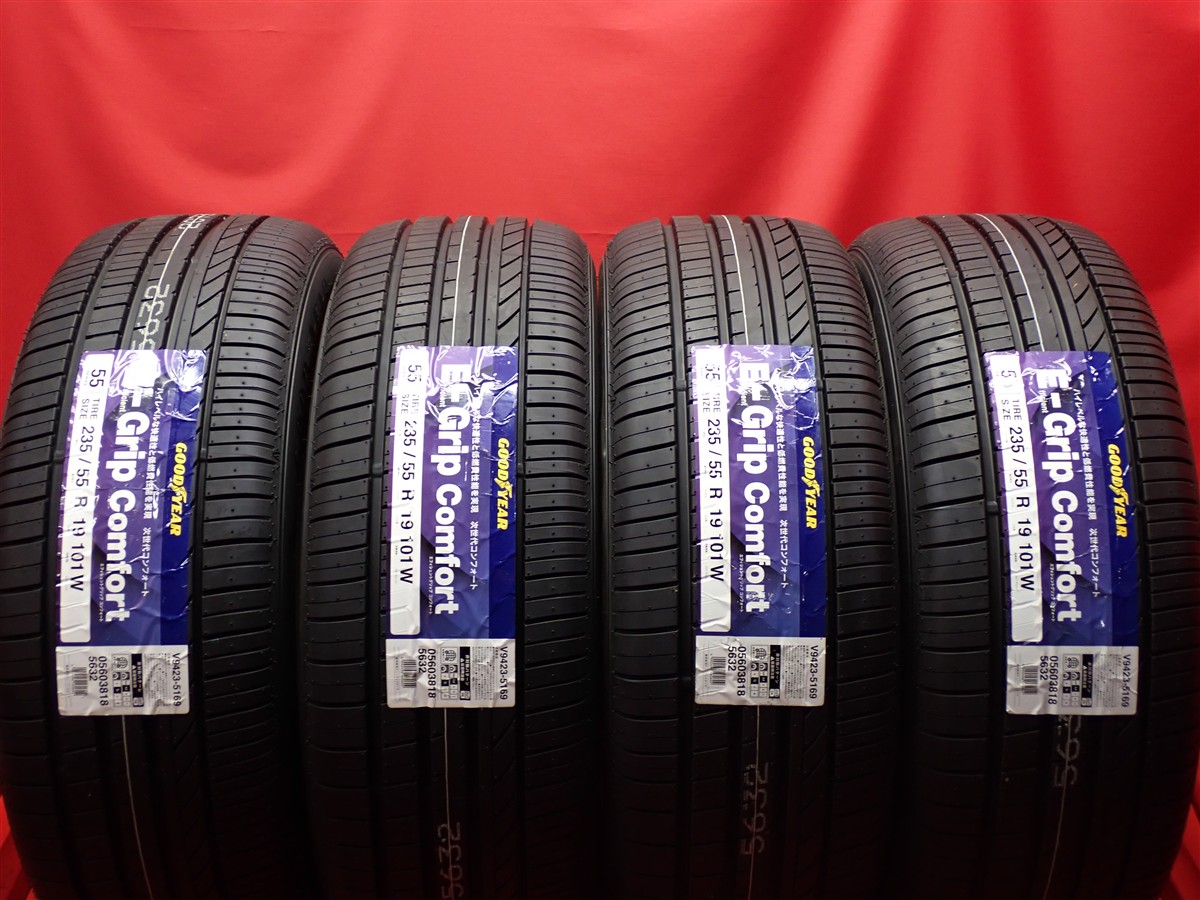 グッドイヤー エフィシエントグリップ コンフォート GOODYEAR EfficientGrip 235/55R19 101W Eペイス GLCクラス Q5 Q5 スポーツバック RAV4 RX 450h RX350 XC60 XC90 アイオニック5 アリア エクストレイル クラウン ステルヴィオ ディスカバリー スポーツ パシフィカ マカ