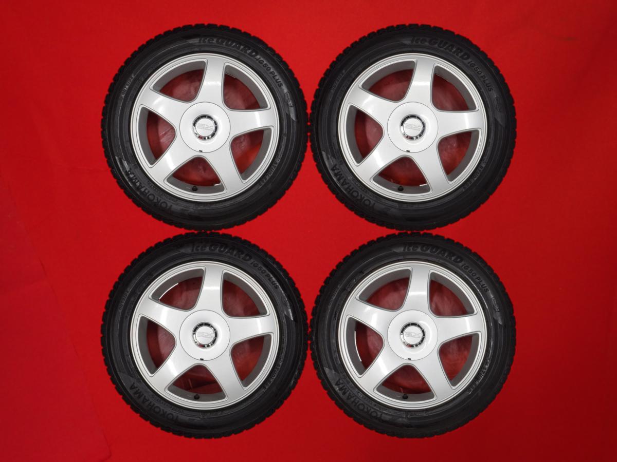 ヨコハマ アイスガード 5 プラス iG50 YOKOHAMA iceGUARD 5 PLUS iG50 205/55R16 91Q 5スポークタイプ 1P 6.5Jx16 +40 4 5/114.3 シルバー(銀色)系 クラウン エステート リーフ e+ リーフ オーリス マークII ブレイド アイシス マークII ブリット カローラ ルミオン|中古タイヤ・ホイールの太平タイヤ