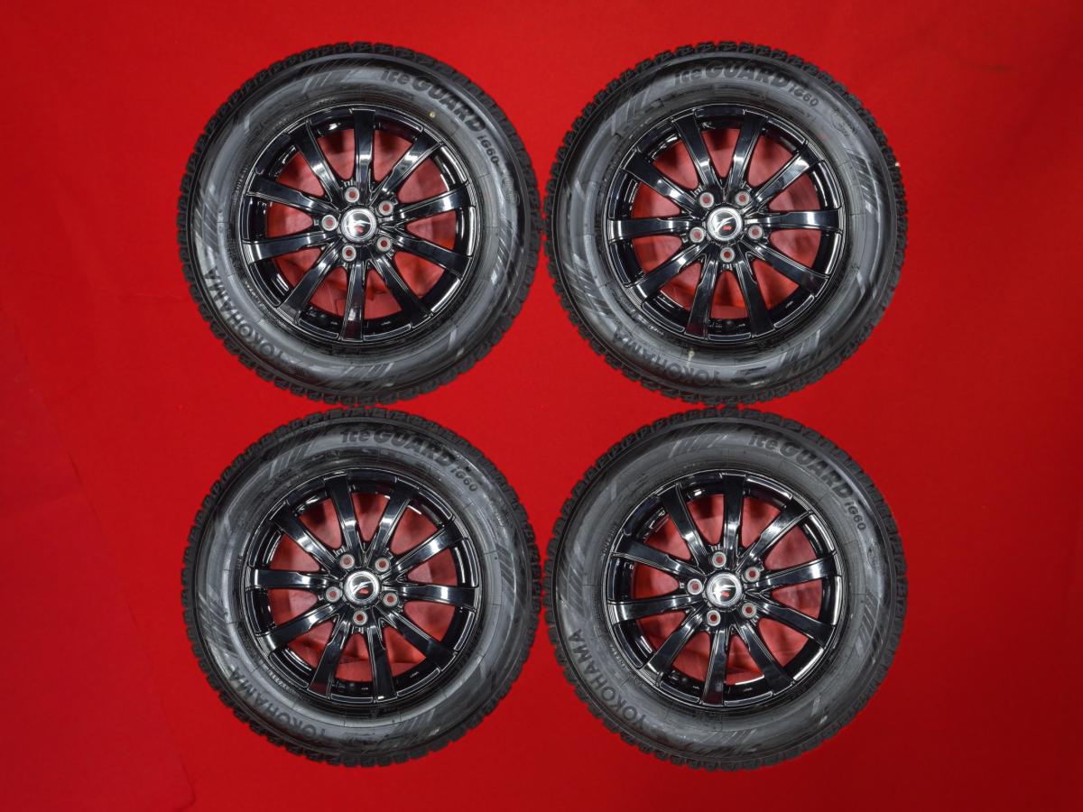 ヨコハマ アイスガード 6 iG60 YOKOHAMA iceGUARD 6 iG60 215/65R16 98Q 10スポークタイプ 1P 6.5Jx16 +53 5/114.3 ブラック(黒色)系 ラッシュ ラグレイト ビーゴ エリシオン プレステージ クロスロード エリシオン
