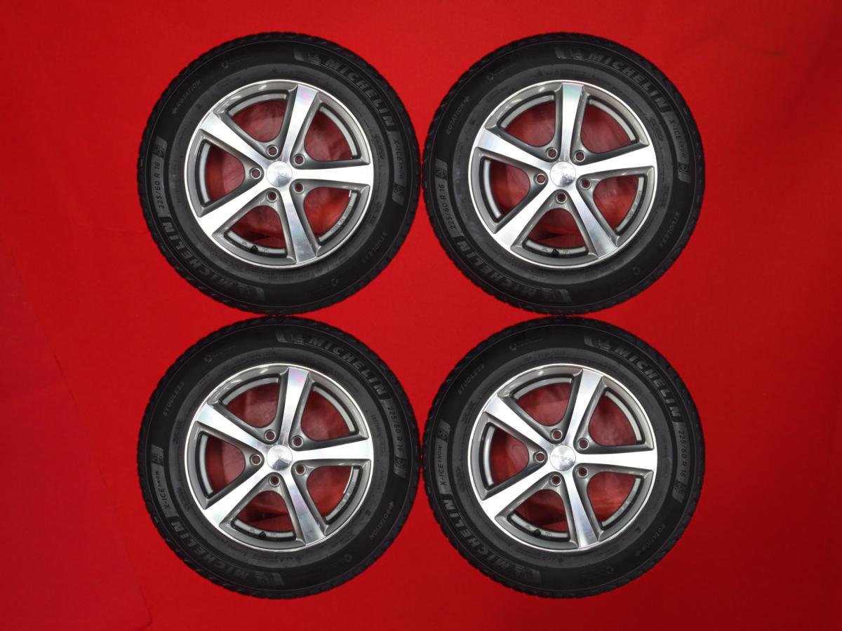ミシュラン X-ICE SNOW MICHELIN X-ICE SNOW 225/60R16 102H 5スポークタイプ 1P 7Jx16 +38 5/114.3 ガンメタポリッシュ(ガンメタ&ポリッシュ) プラウディア ディグニティ シーマ 40,755円