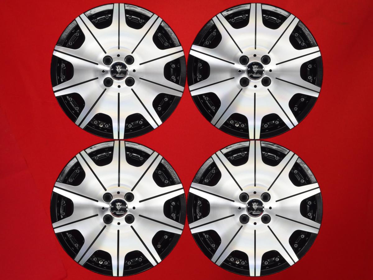 Trafficstar(トラフィックスター) DTX MONOBLOCK(ディーティーエックスモノブロック) 5.5Jx16 +48 4/100 ブラックポリッシュ(ブラック&ポリッシュ) ミラ イース アルト ラパン プレオ カスタム サクラ AZ-ワゴン スクラムワゴン ヴィヴィオ R2 ライフ ダンク eKスペース カ