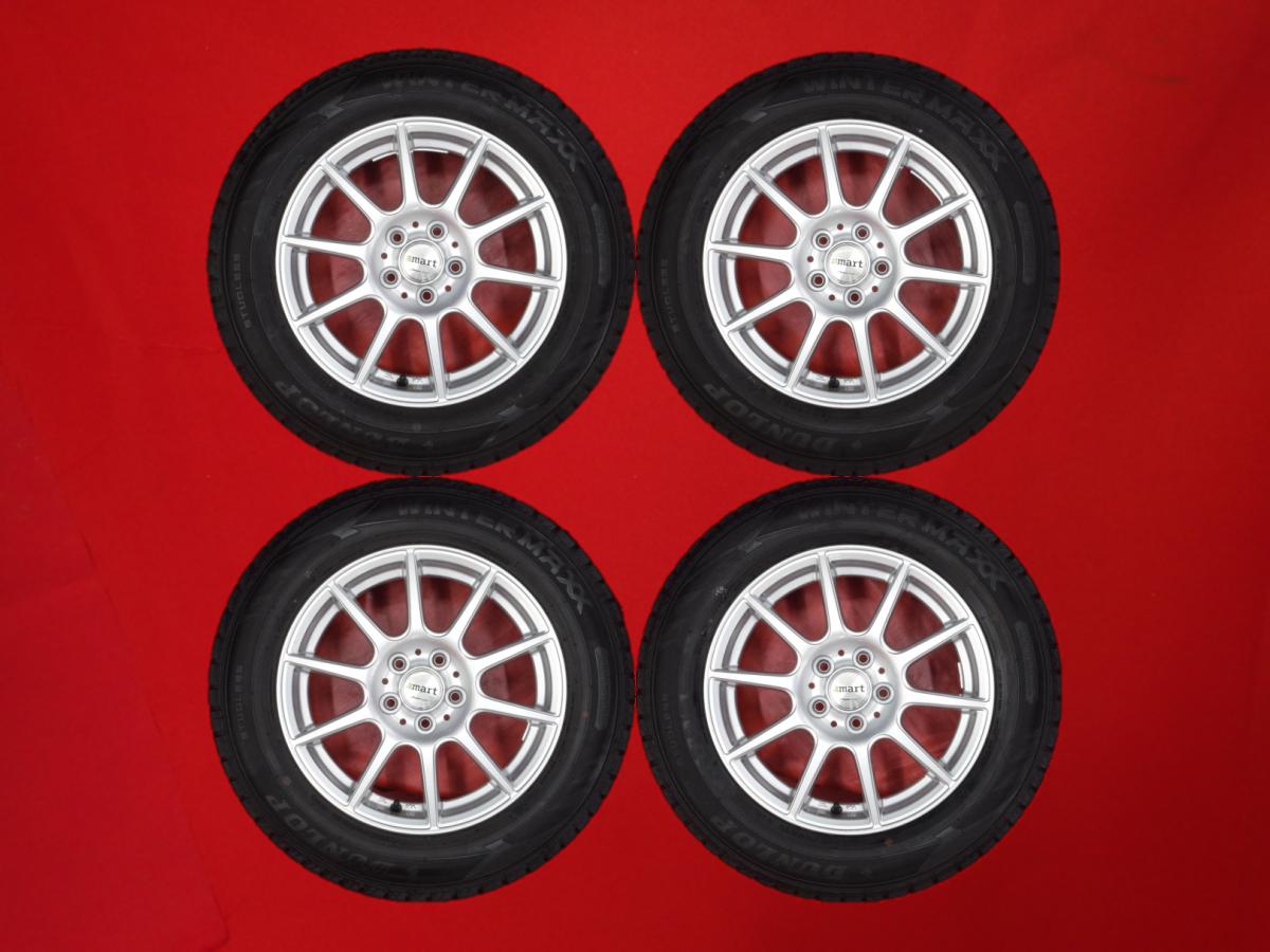 ダンロップ ウィンターマックス 02 WM02 DUNLOP WINTER MAXX 02 WM02 195/65R15 91Q 10スポークタイプ 1P 6Jx15 +45 5/100 シルバー(銀色)系 ウィッシュ プリウス カローラ インプレッサ G4 インプレッサ アネシス インプレッサ カローラ ツーリング CT200h インプレッサ ス|中古タイヤ・ホイールの太平タイヤ