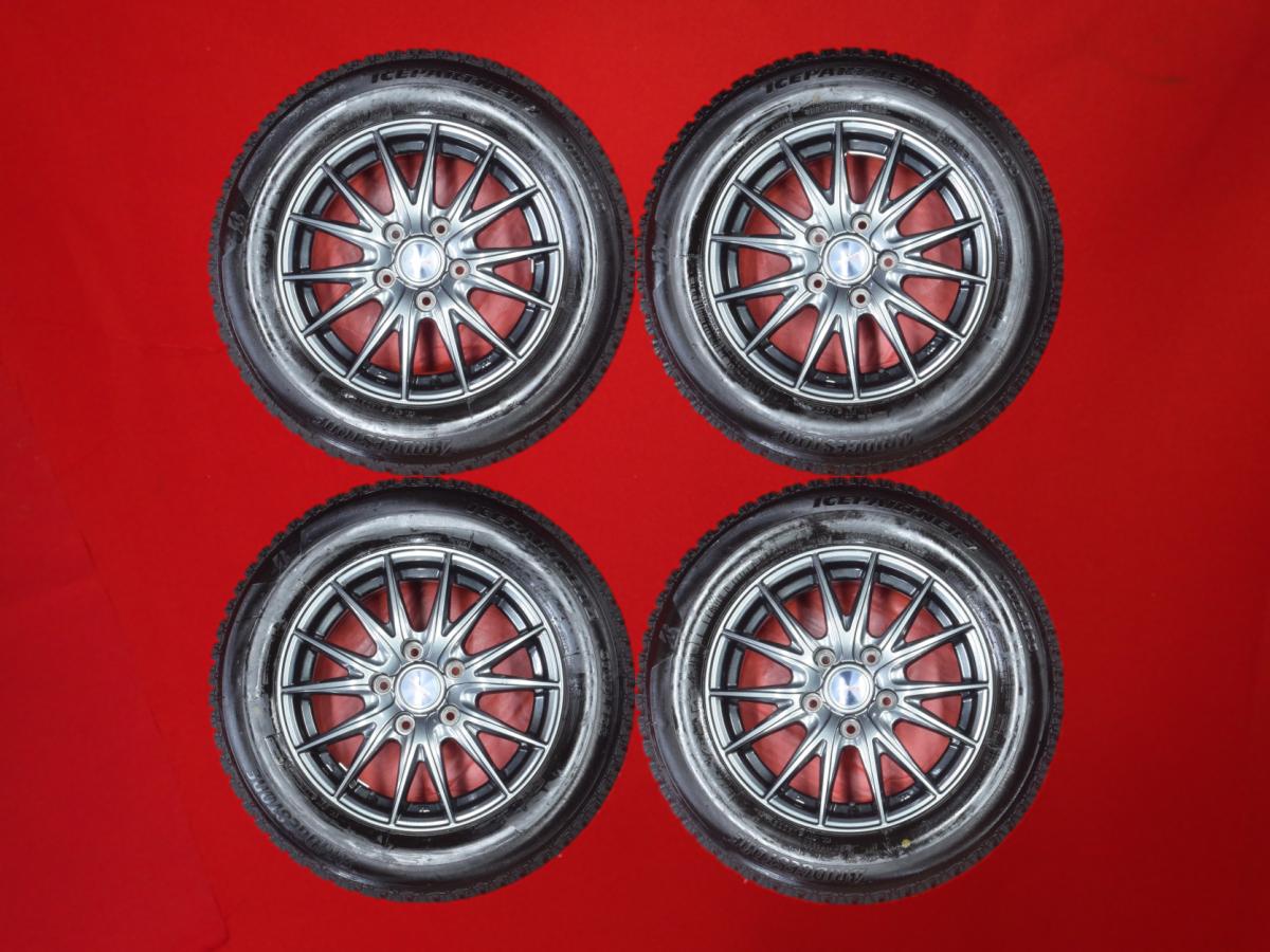 ブリヂストン アイスパートナー2 BRIDGESTONE ICEPARTNER2 195/65R15 91Q 7Wスポークタイプ 1P 6Jx15 +43 5/114.3 ガンメタ系 シビック ハイブリッド セレナ ヴォクシー エスクァイア ストリーム オーリス アイシス ラフェスタ ハイウェイスター ランディ カローラ ルミオ