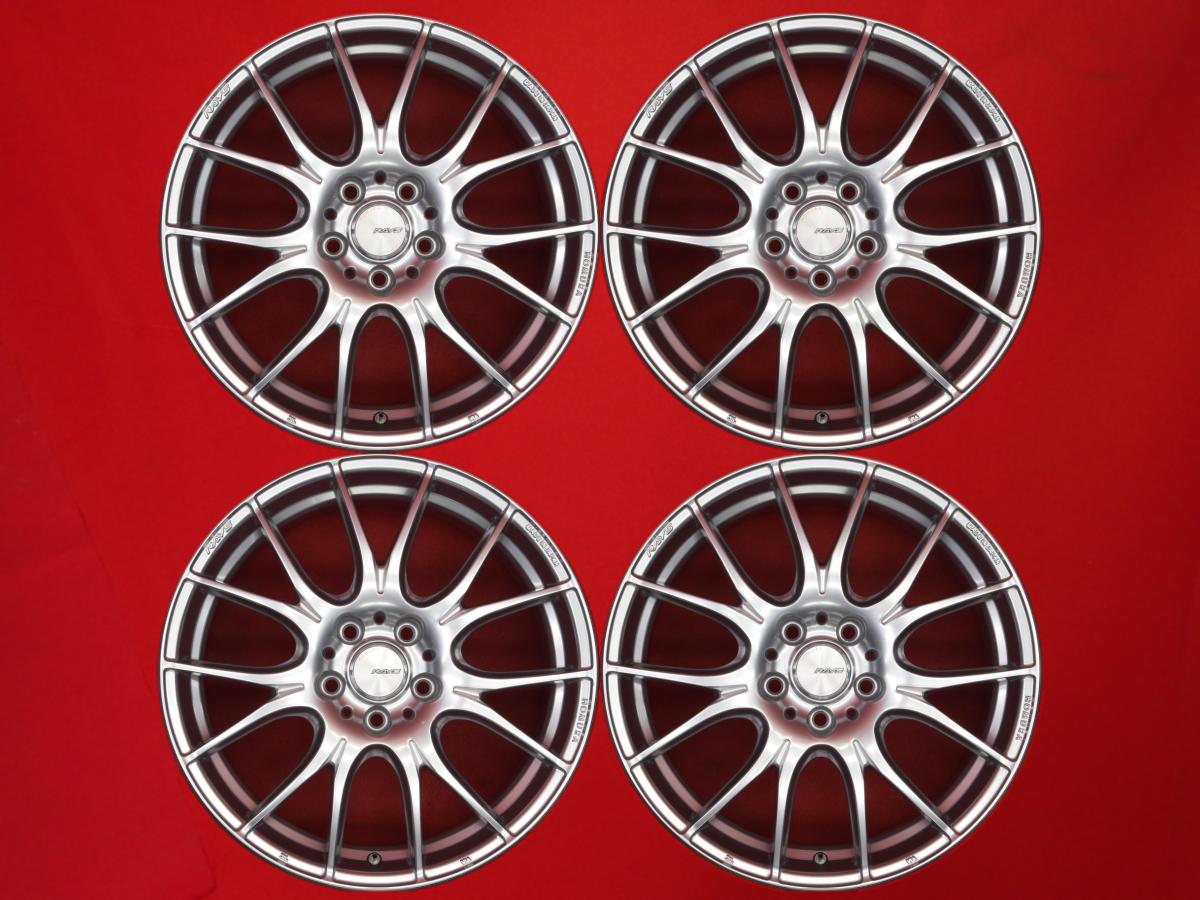 HOMURA(ホムラ) 2×7Plus 7.5Jx18 +45 5/114.3 シルバー(銀色)系 マツダ3 ZR-V シビック タイプR ユーロ C-HR UX250h CR-Z アコード プラグインハイブリッド マツダ3 ハッチバック ES330 オデッセイ アコード ハイブリッド フォレスター CX-80 UX200 CX-5 CX-60 ヴェゼル WR