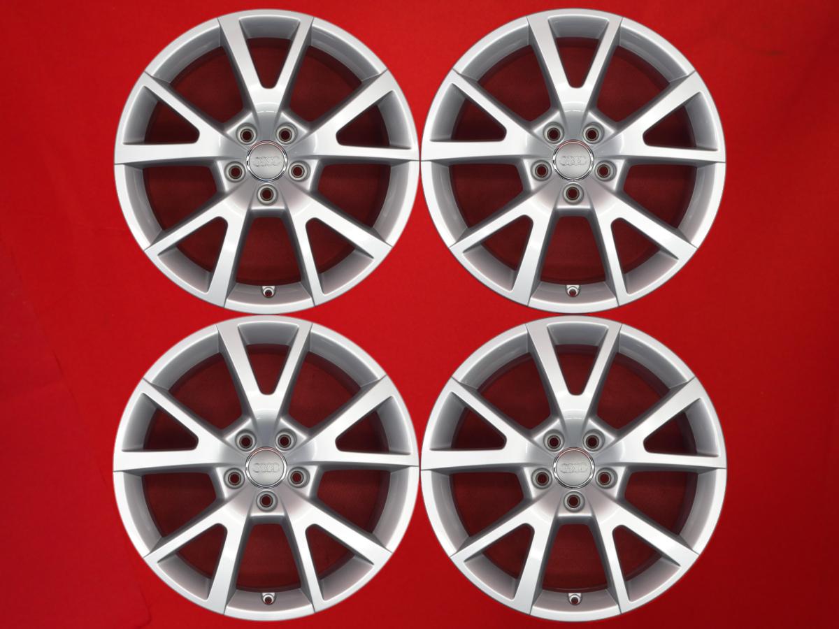 アウディ A6(4G)純正5本スポーク 7.5Jx18 +37 5/112 シルバー(銀色)系 A4 CABRIOLET A8 A3 A6 A4 A6 オールロード A6 アバント A4 アバント S6 A3 スポーツバック