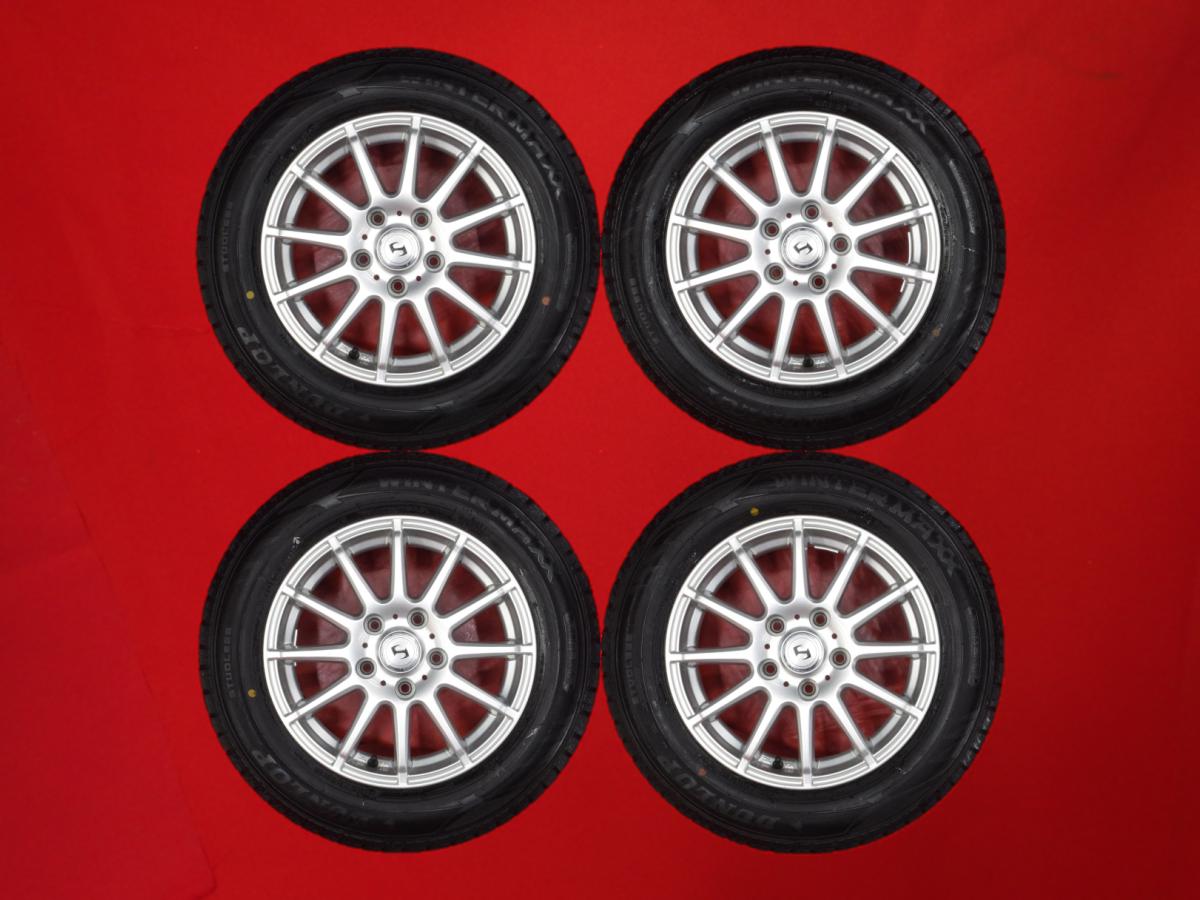 ダンロップ ウィンターマックス 02 WM02 DUNLOP WINTER MAXX 02 WM02 195/65R15 91Q 12スポークタイプ 1P 6Jx15 +43 5/114.3 シルバー(銀色)系 カローラ ルミオン ランディ ラフェスタ ハイウェイスター アイシス オーリス ストリーム アコード エスクァイア ヴォクシー セ|中古タイヤ・ホイールの太平タイヤ