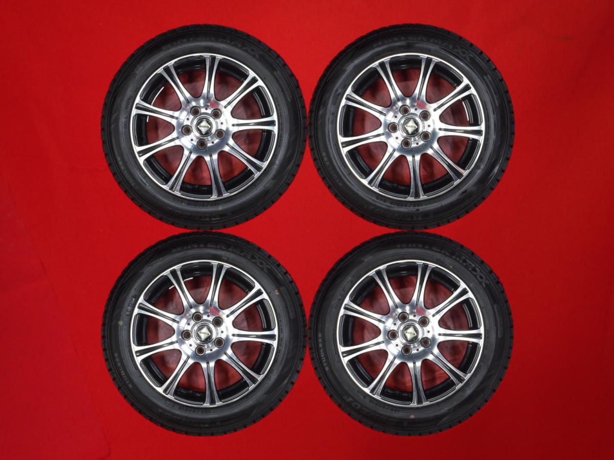 ダンロップ ウィンターマックス 02 WM02 DUNLOP WINTER MAXX 02 WM02 185/60R15 84Q 9スポークタイプ 1P 6Jx15 +43 5/100 ブラックポリッシュ(ブラック&ポリッシュ) シエンタ