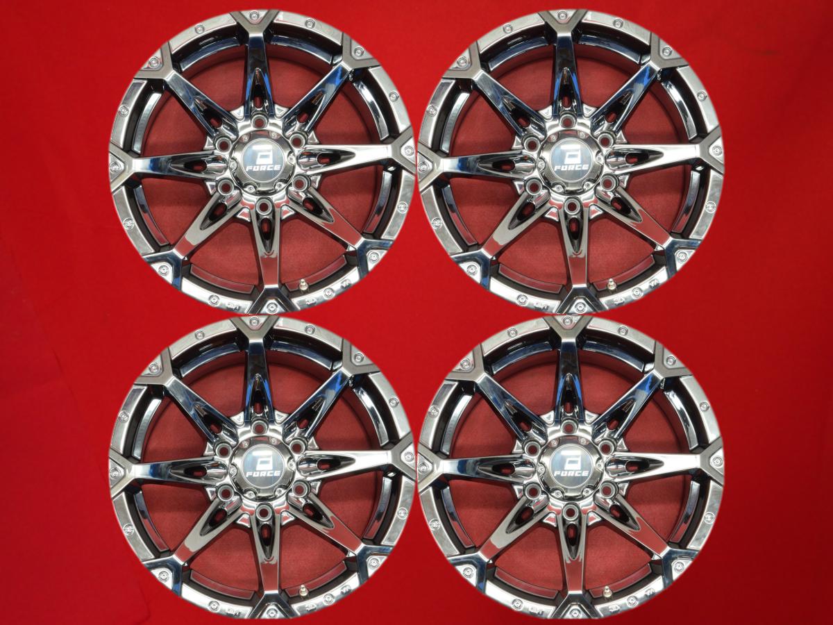 FORCE DENALI デナリ 8Jx17 +20 6/139.7 スーパーメタルコーティング系(メッキ色の塗装) ランドクルーザー プラド FJクルーザー ハイラックス ハイラックスサーフ