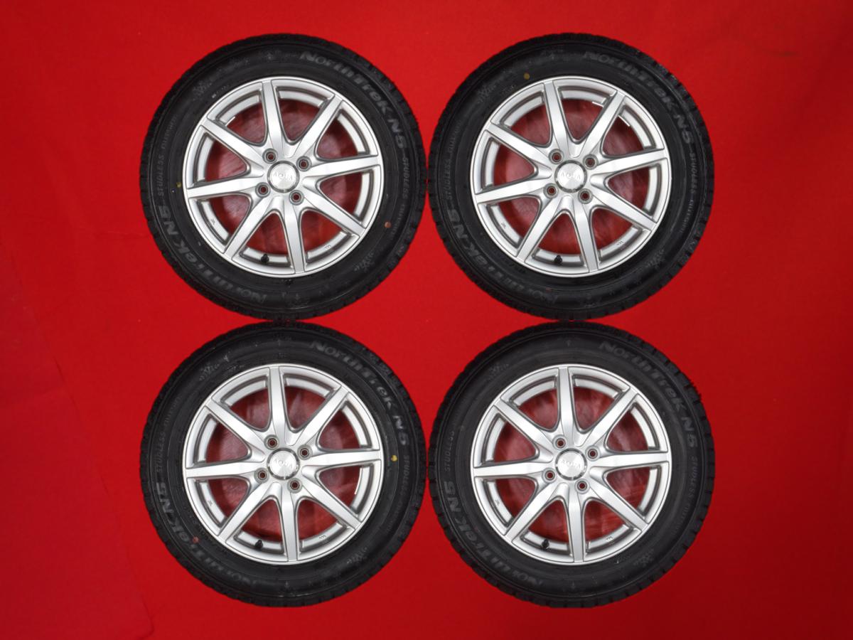 オートバックス ノーストレック N5 AUTOBACS NORTHTRECK N5 175/65R15 84Q 8スポークタイプ 1P 5Jx15 +39 4/100 ガンメタ系 ヴィッツ カローラ フィールダー スペイド アクア サニー ポルテ フィット ハイブリッド スイフト カローラ iQ バレーノ カローラ アクシオ フィッ
