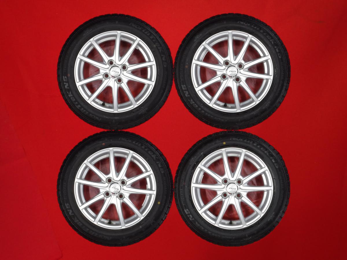 オートバックス ノーストレック N5 AUTOBACS NORTHTRECK N5 175/65R15 84Q 5Wスポークタイプ 1P 5.5Jx15 +42 4/100 シルバー(銀色)系 iQ スイフト マイクラC+C フィット ハイブリッド カローラ カローラ フィールダー ヴィッツ アクア フィット シャトル フィット イグニス｜中古タイヤ・ホイールの太平タイヤ