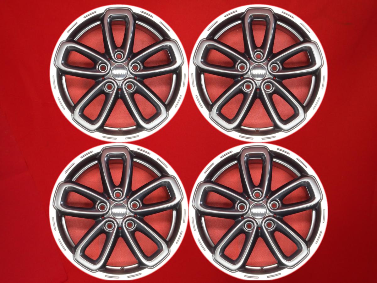 ミニ クロスオーバー R60 純正 5スター トライアングル スポーク R141 7Jx17 +50 5/120 ポリッシュ系 ガンメタ系 ミニ クロスオーバー ミニ ペースマン