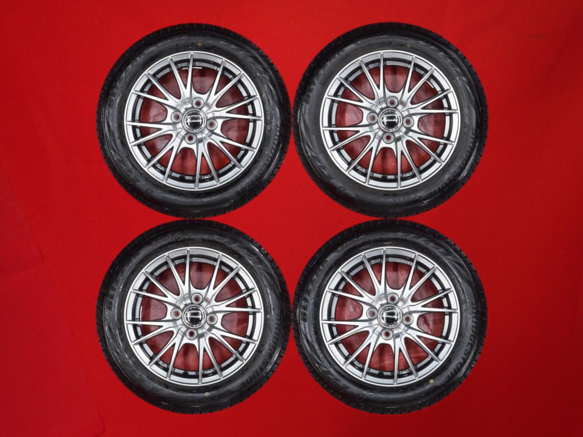 ブリヂストン ブリザック VRX2 BRIDGESTONE BLIZZAK VRX2 155/65R14 75Q 8Wスポークタイプ 1P 4.5Jx14 +45 4/100 ガンメタ系 フレアワゴン ワゴンR ステラ フレアワゴン カスタムスタイル ピクシス メガ アルト バン ミラ ジーノ タント ファンクロス フレア プレオ ルクラ｜中古タイヤ・ホイールの太平タイヤ