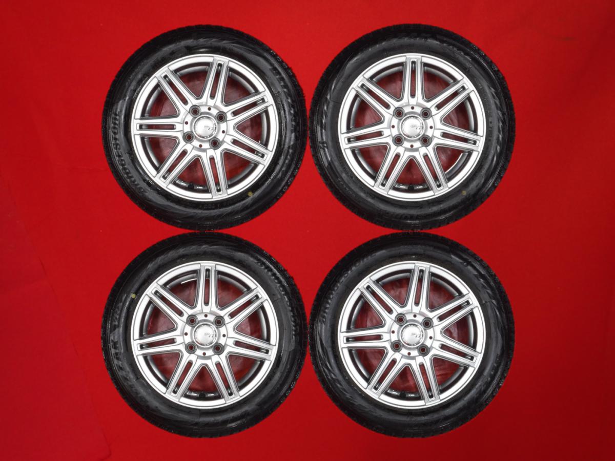 ブリヂストン ブリザック VRX2 BRIDGESTONE BLIZZAK VRX2 155/65R14 75Q 7Wスポークタイプ 1P 4.5Jx14 +45 4/100 シルバー(銀色)系 AZ-ワゴン AZ-ワゴン カスタムスタイル R2 ステラ カスタム エヌボックス ミラ イース アルト ラパン プレオ バン キャロル サクラ プレオ｜中古タイヤ・ホイールの太平タイヤ