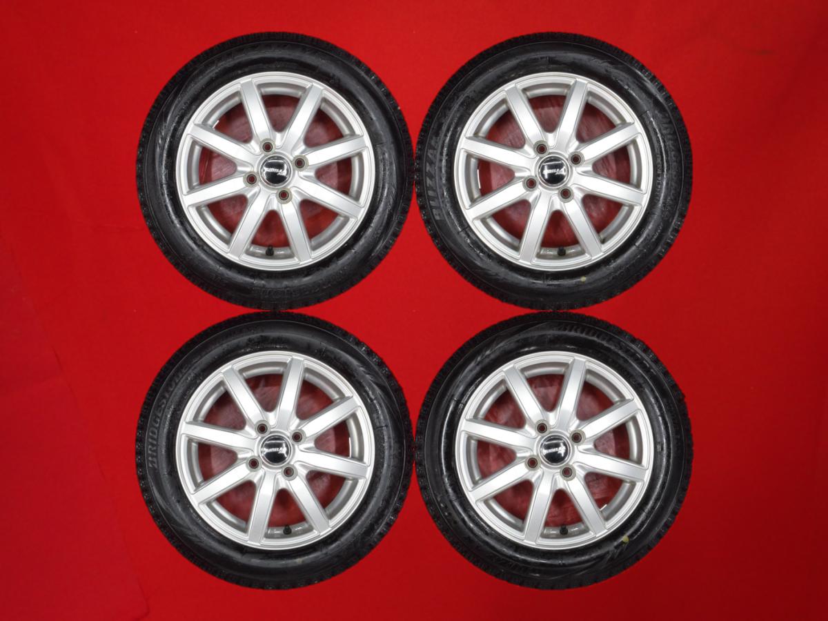 ブリヂストン ブリザック VRX BRIDGESTONE BLIZZAK VRX 155/65R14 75Q 8スポークタイプ 1P 4.5Jx14 +45 4/100 シルバー(銀色)系 サクラ プレオ カスタム ミラ イース アルト ラパン プレオ バン キャロル ステラ カスタム エヌボックス AZ-ワゴン スペーシア スペーシア カ