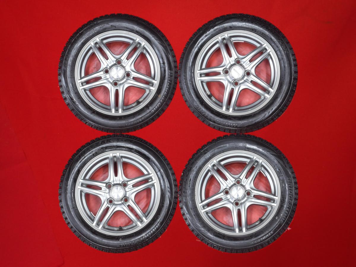 ブリヂストン ブリザック VRX BRIDGESTONE BLIZZAK VRX 155/65R14 75Q 5Wスポークタイプ 1P 4.5Jx14 +43 4/100 シルバー(銀色)系 エヌワン R1 ムーヴ エヌボックス プラス ステラ リベスタ エヌバン アルト バン ミラ ジーノ タント ファンクロス フレア プレオ ピクシス ス