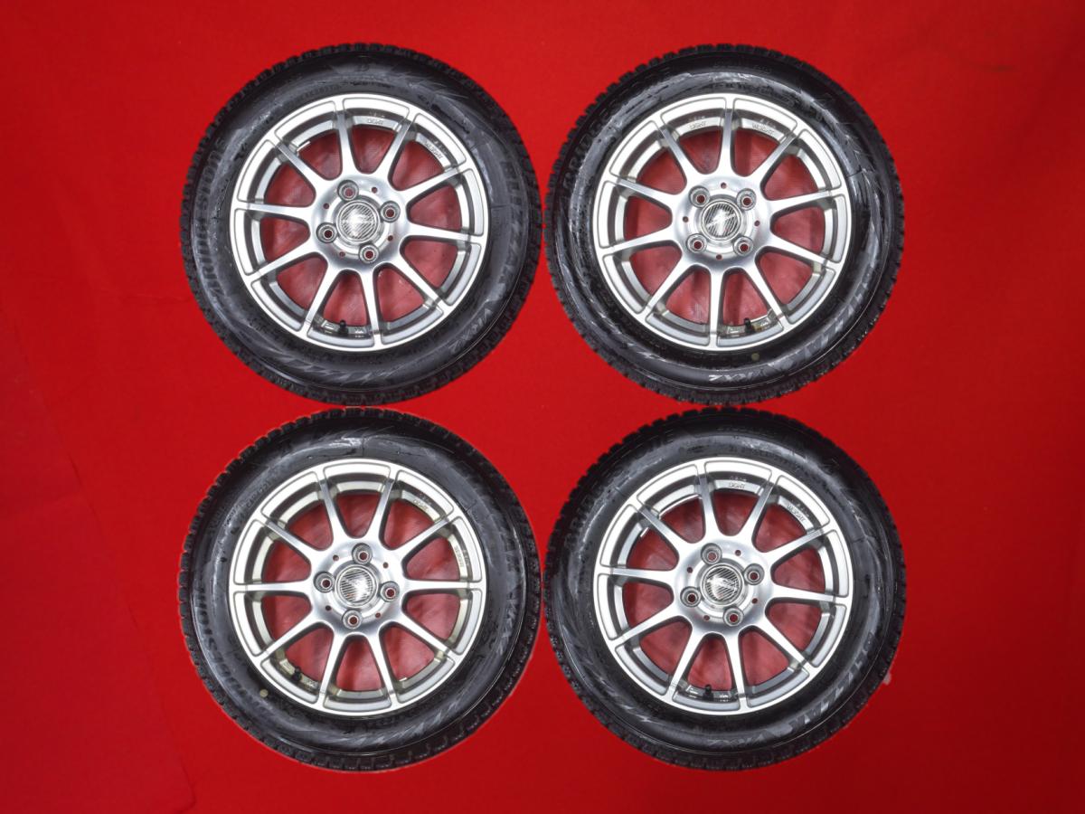 ブリヂストン ブリザック VRX2 BRIDGESTONE BLIZZAK VRX2 155/65R14 75Q 10スポークタイプ 1P 4.5Jx14 +43 4/100 シルバー(銀色)系｜中古タイヤ・ホイールの太平タイヤ 27,676円