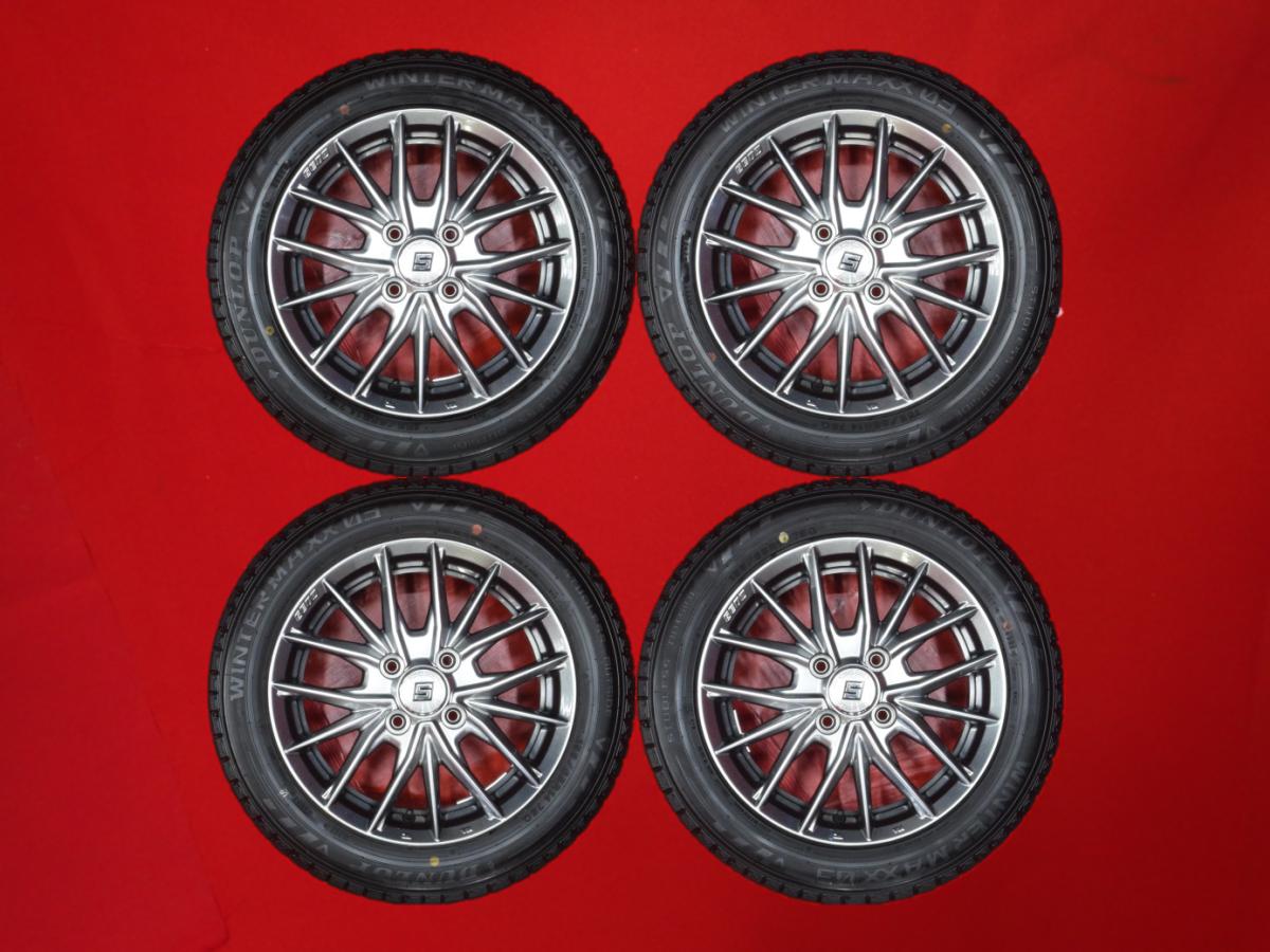 ダンロップ ウィンターマックス 03 WM03 DUNLOP WINTER MAXX 03 WM03 155/65R14 75Q 5Wスポークタイプ 1P 4.5Jx14 +45 4/100 ガンメタ系 タント エグゼ ウェイク エヌボックス カスタム ミラ カスタム ピクシス スペース ルクラ デイズ ソニカ MRワゴン Wit eKカスタム ミラ|中古タイヤ・ホイールの太平タイヤ