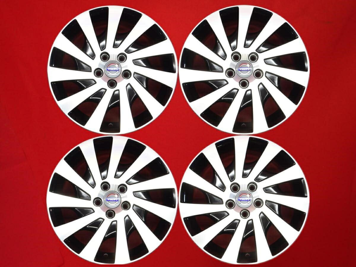 ボルボ 純正 Saga サーガ 7Jx17 +50 5/108 ブラックポリッシュ(ブラック&ポリッシュ) XC60 V70 S40 V60 S60 V40